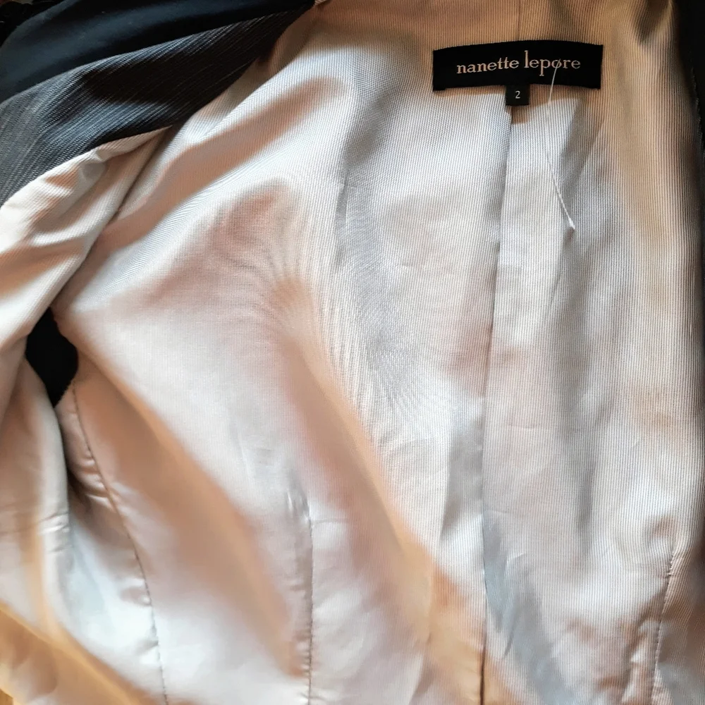 NWOT-Nanette Lepore Cotton & Linen Jacket - Picture 4 of 6